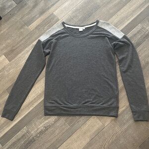Twik Charcoal Sweatshirt with White Trim